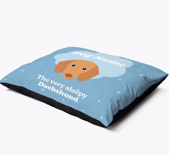 'The Very Sleepy Dog' - Personalised {breedFullName} Dog Bed